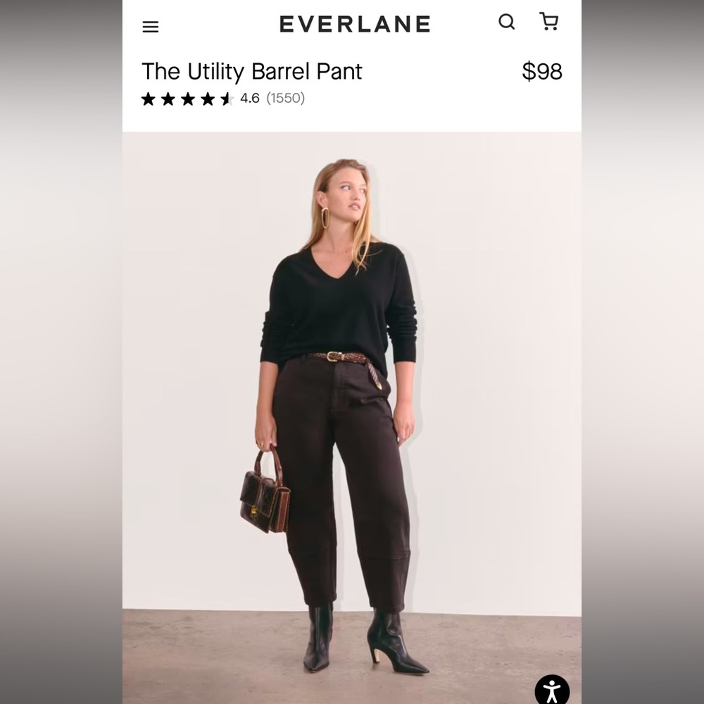 Everlane Utility Barrel Pant